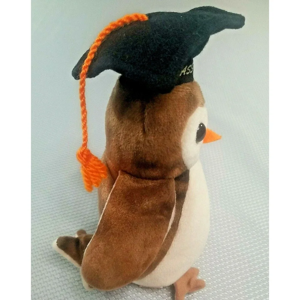 RARE VINTAGE TY Beanie Baby Wise the Owl Class of 